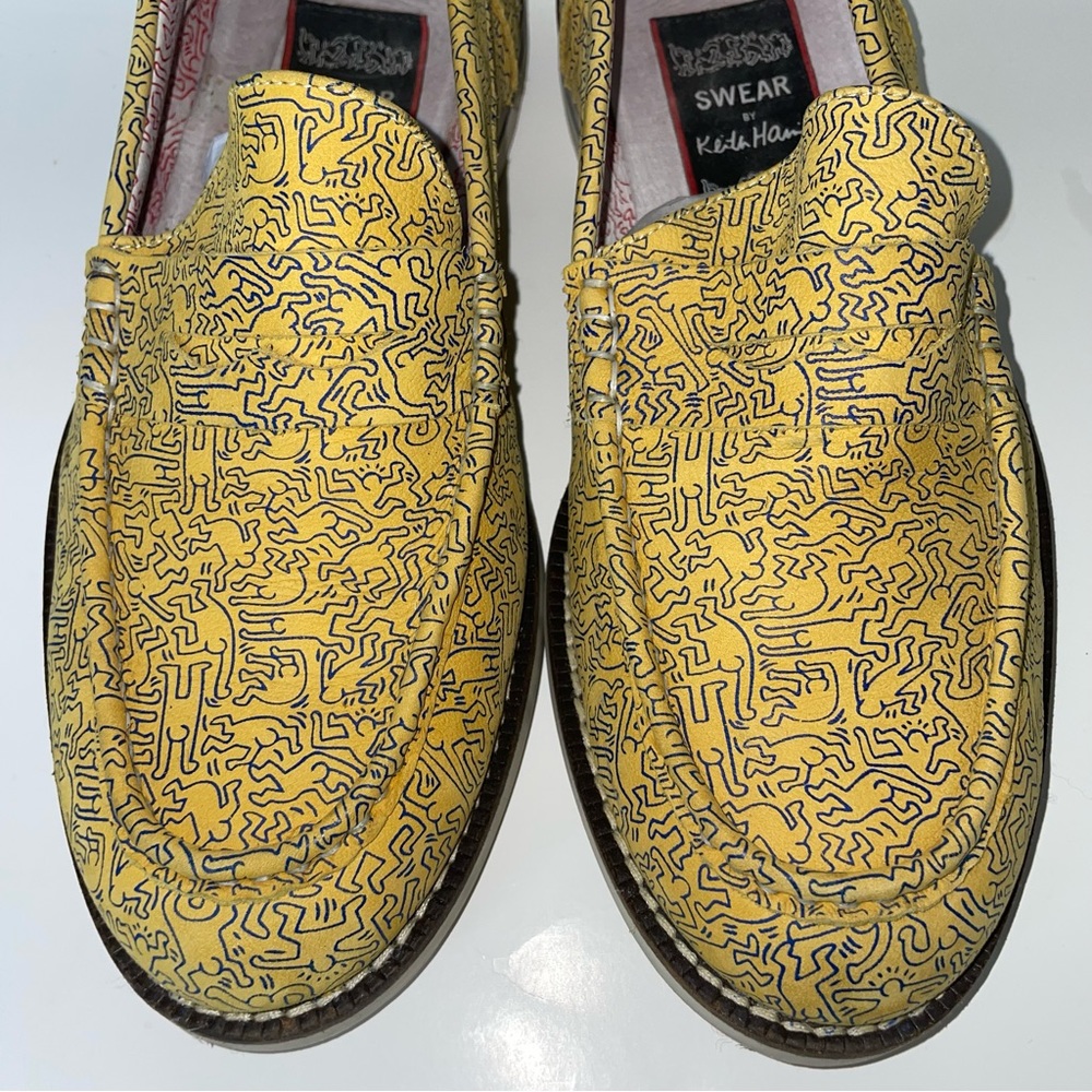Yellow Patterned Loafers - Picture 3 of 13